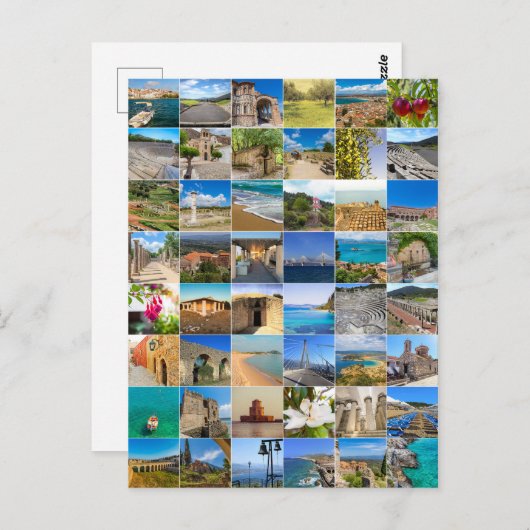 Peloponnesos Griekenland Briefkaart Set – Schilder (Voorkant / Achterkant)