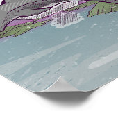 Pelorus Jack Nieuw-Zeelandse dolfijn Poster (Hoek)