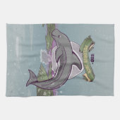 Pelorus Jack Nieuw-Zeelandse dolfijn Theedoek (Horizontaal)