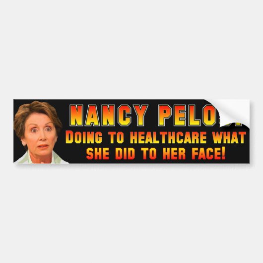 Pelosi: Anti-ObamaCare Bumpersticker (Voorkant)