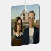 Pelosi- en Schumer-kerstversiering Metalen Ornament (Voorkant Rechts)