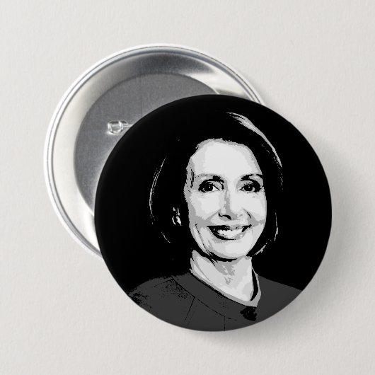 PELOSI RONDE BUTTON 7,6 CM (Voorkant /achterkant)