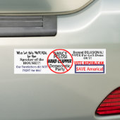 Pelosi Speaker of House Democrat Political Bumpersticker (Op auto)