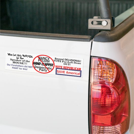 Pelosi Speaker of House Democrat Political Bumpersticker (Op Truck)