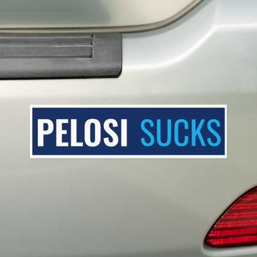 Pelosi Sucks Bumpersticker (Op auto)