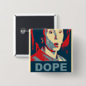 Pelosi Vierkante Button 5,1 Cm (Voorkant /achterkant)