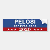 Pelosi voor President 2020 Bumpersticker (Voorkant)