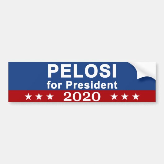 Pelosi voor President 2020 Bumpersticker (Voorkant)