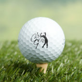 Pelotas de golf con golfista golfballen (Insitu Shirt)