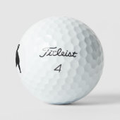 Pelotas de golf con golfista golfballen (Logo)