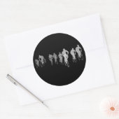 Peloton pendelen ronde sticker (Envelop)