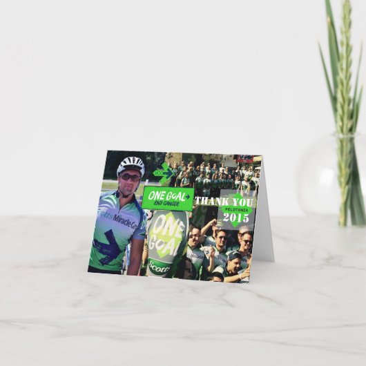 Pelotonia 2015 dankt u Notecard Bedankkaart (Voorkant)