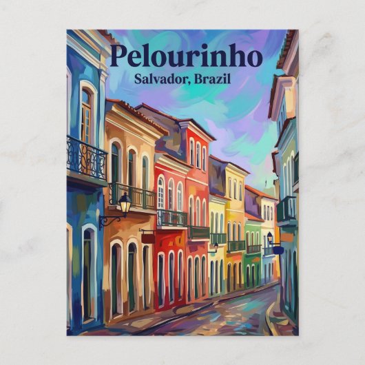 Pelourinho Brazil Briefkaart (Voorkant)