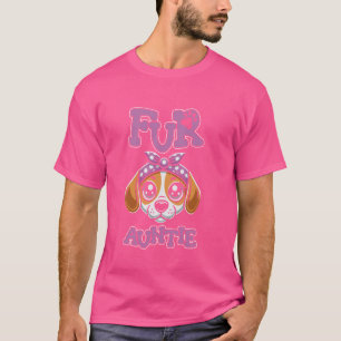 Pels tante beagle huisdierras - hond tante t-shirt