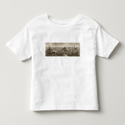 Pelsaert stelt    SailWay in tussen eilanden, Kinder Shirts (Voorkant)