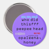 Pelto pup magneet (Voorkant / Achterkant)