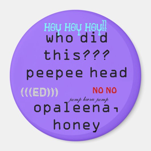 Pelto pup magneet (Voorkant)