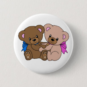 Peluche-beren Ronde Button 5,7 Cm