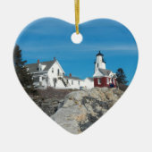 Pemaquid Lighthouse 24 Keramisch Ornament (Voorkant)