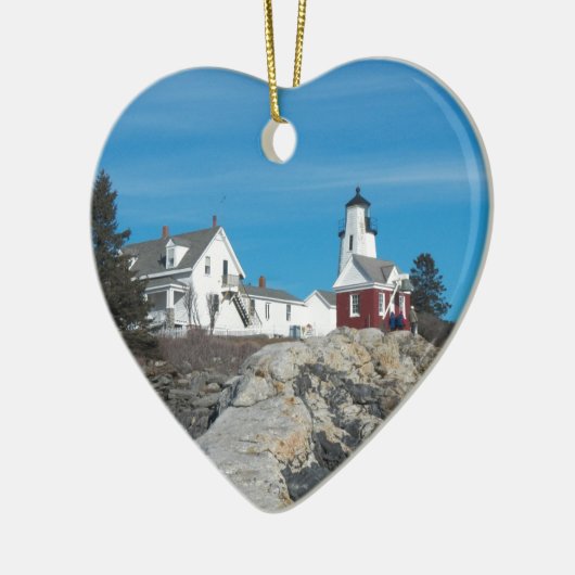 Pemaquid Lighthouse 24 Keramisch Ornament (Links)