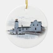 Pemaquid Lighthouse Keramisch Ornament (Voorkant)