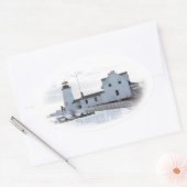 Pemaquid Lighthouse Ovale Sticker (Envelop)