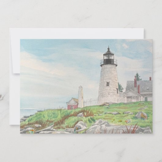 Pemaquid Point Aquarel (Voorkant)