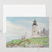 Pemaquid Point Aquarel (Voorkant / Achterkant)