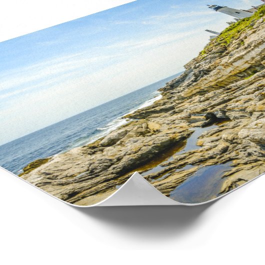 Pemaquid Point Coastal Maine Lighthouse Poster (Hoek)