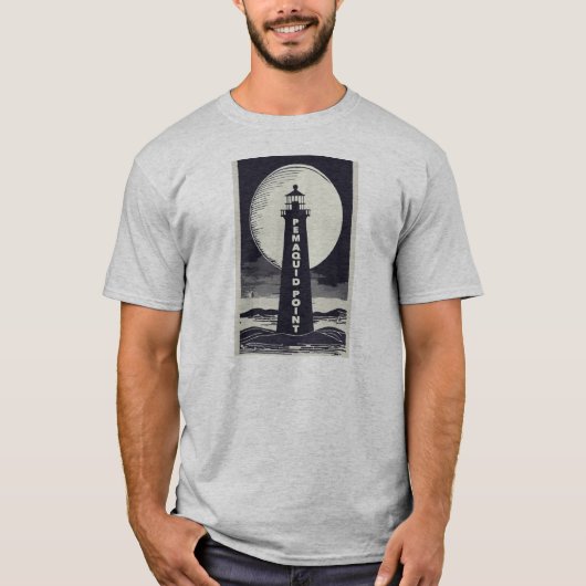 Pemaquid Point Light Maan T-shirt (Voorkant)