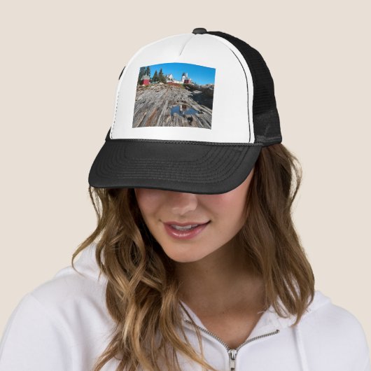 Pemaquid Point Light Trucker Pet (In situ)