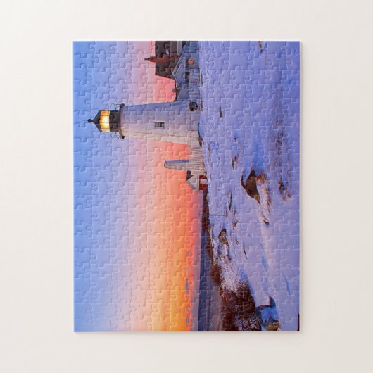 Pemaquid Point Lighthouse, Bristol Maine Legpuzzel (Verticaal)