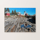 Pemaquid Point Lighthouse, Bristol Maine Legpuzzel (Horizontaal)