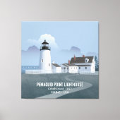 Pemaquid Point Lighthouse Canvas Afdruk (Voorkant)