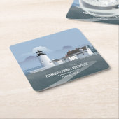 Pemaquid Point Lighthouse Kartonnen Onderzetters (Schuin)