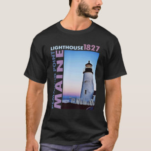 Pemaquid Point Lighthouse Maine 1827 Design T-shirt