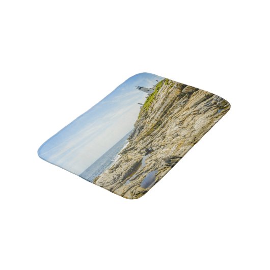 Pemaquid Point Lighthouse Maine Badmat (Gekanteld)