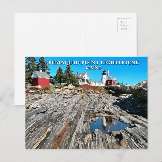 Pemaquid Point Lighthouse, Maine Briefkaart (Voorkant / Achterkant)