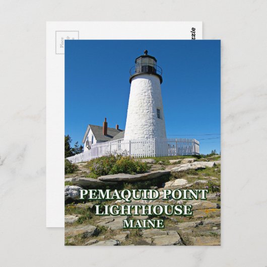 Pemaquid Point Lighthouse, Maine Briefkaart (Voorkant / Achterkant)