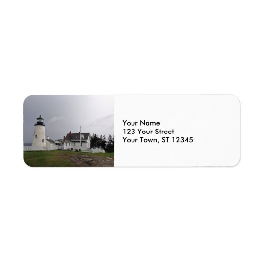 Pemaquid Point Lighthouse, Maine Etiket (Voorkant)