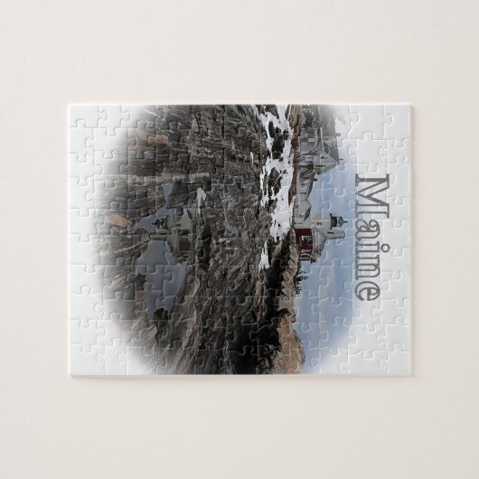 Pemaquid Point Lighthouse Maine Legpuzzel (Horizontaal)