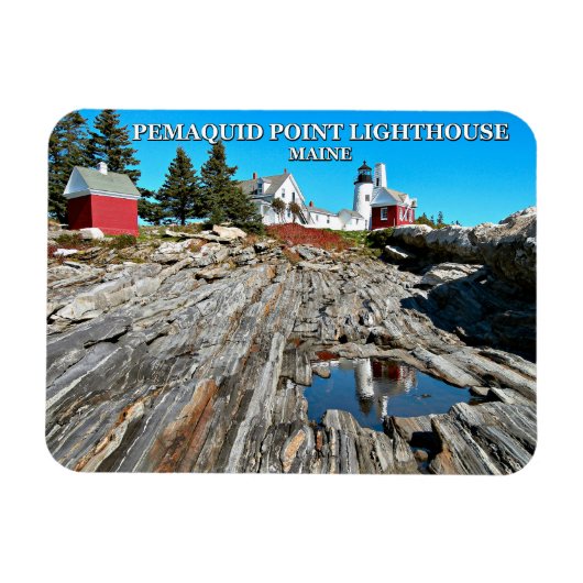 Pemaquid Point Lighthouse, Maine Magneet (Horizontaal)