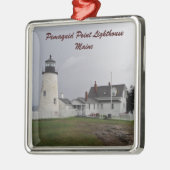 Pemaquid Point Lighthouse, Maine Metalen Ornament (Links)