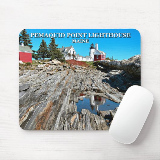 Pemaquid Point Lighthouse, Maine Muismat (Met muis)