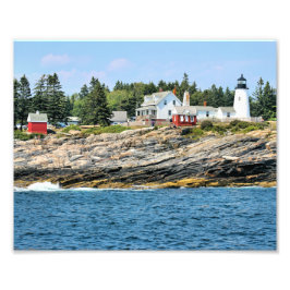 Pemaquid Point Lighthouse Maine Photo Print Foto Afdruk