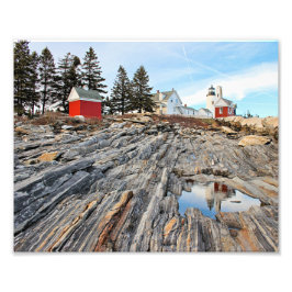 Pemaquid Point Lighthouse Maine Photo Print Foto Afdruk