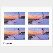 Pemaquid Point Lighthouse, Maine Rechthoekige Sticker (Vel)