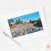 Pemaquid Point Lighthouse, Maine Rechthoekige Sticker (Envelop)