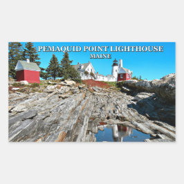 Pemaquid Point Lighthouse, Maine Rechthoekige Sticker