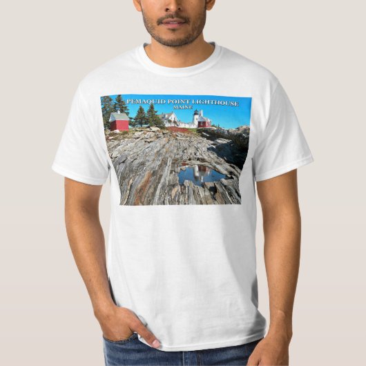 Pemaquid Point Lighthouse, Maine T-shirt (Voorkant)
